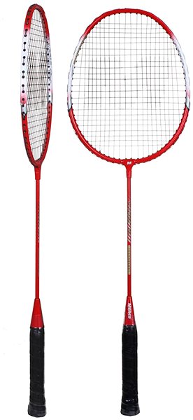 Badminton racket Merco Classic set red.