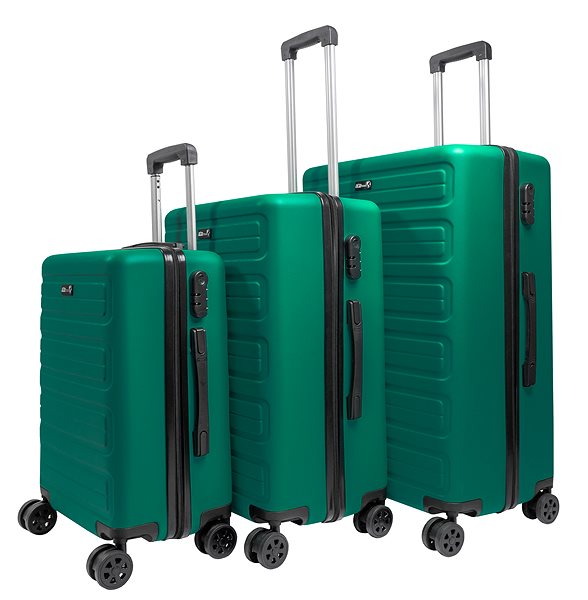 Sada kufrov Aga Travel Súprava cestovných kufrov MR4657 Tmavozelená ...