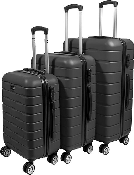Sada kufrov Aga Travel Súprava cestovných kufrov MR4658 Tmavo sivá ...