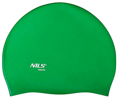 Swimming cap NILS Aqua Silicone cap NQC GR02 green .