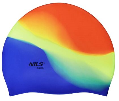 Swimming cap NILS Aqua Silicone cap NQC Multicolour M04 .