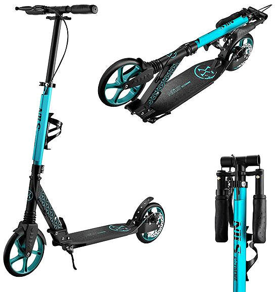 Scooter NILS Extreme HM124T with disc brake turquoise .