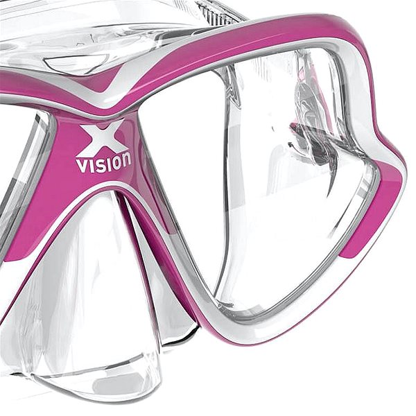 Potápačské okuliare Mares X-Vision Mid 2.0, transparentná/ružová ...