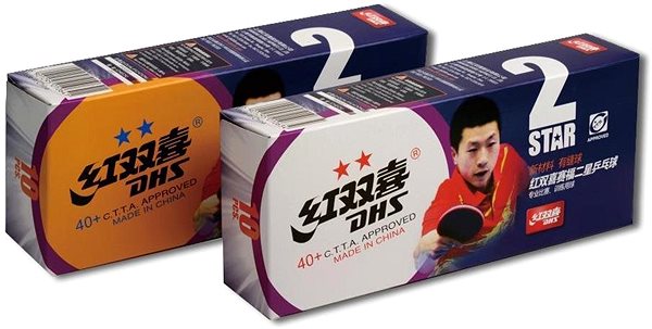 Ping-pong labda DHS** 40mm CELL FREE, 10 db ...