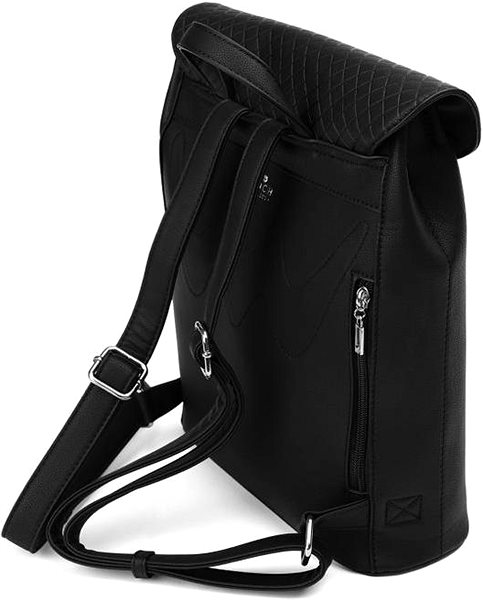 City backpack VUCH Joanna Diamond Black .