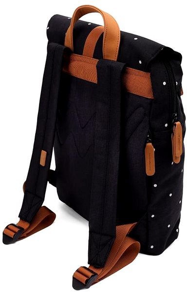 VUCH Corbin Dotty Black Sports Backpack.