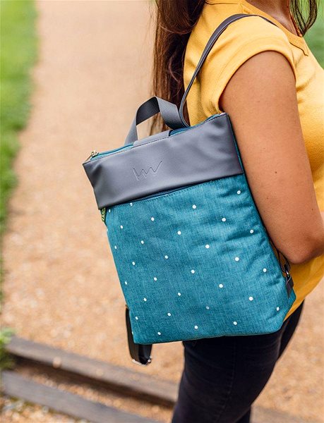VUCH Glenn Dotty Blue City Backpack.