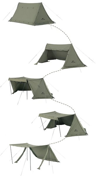 Stan Naturehike army stan Ares 5800 g – zelený ...