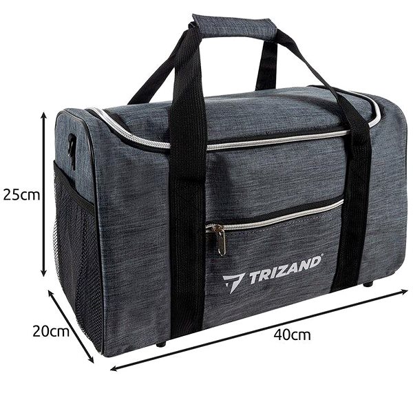 Cestovní taška Trizand 23635 Cestovní taška 20 l, šedá ...