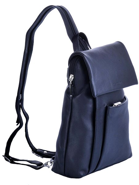 Estelle Women's Leather Backpack ET-0145 Black.