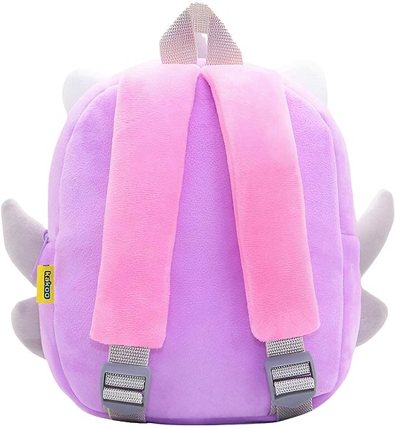 Backpack Excellent Suede backpack purple unicorn .