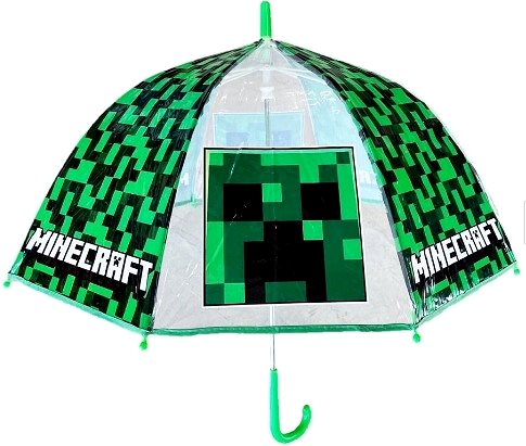 Children's Minecraft umbrella: Creeper - Kids folding umbrella .