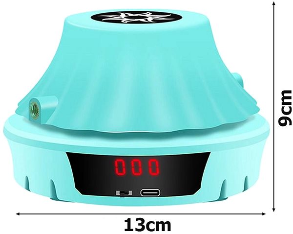 Verk 14445 interactive USB skipping rope with remote control, blue .