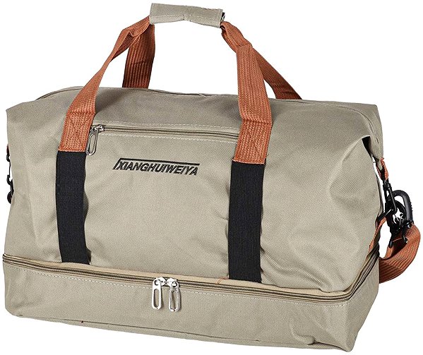 Sports bag KIK KX2992 Travel sports bag 58 × 34 cm, beige .