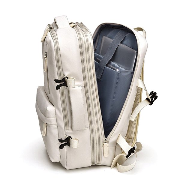 Backpack eCa PL175 Travel backpack 27 l, USB, beige .