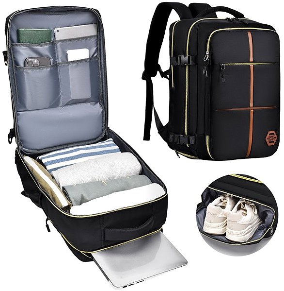 Backpack eCa PL179 Travel backpack 25 l, black .