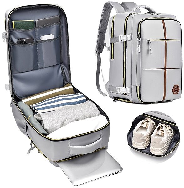 Backpack eCa PL180 Travel backpack 25 l, grey .