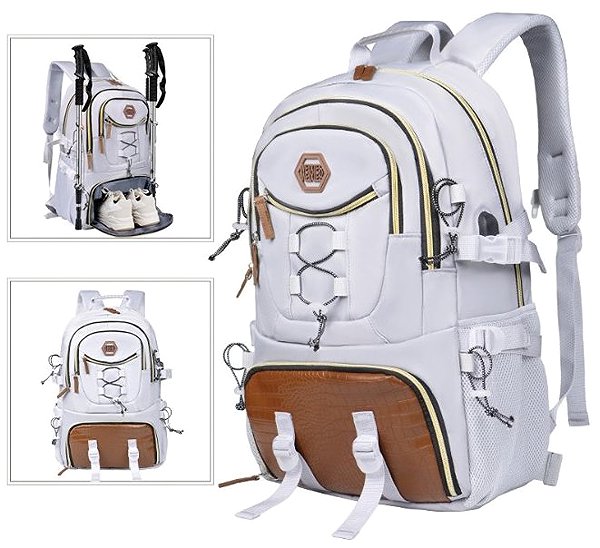 Backpack eCa PL181 Universal travel backpack 30 l, USB, waterproof, grey .