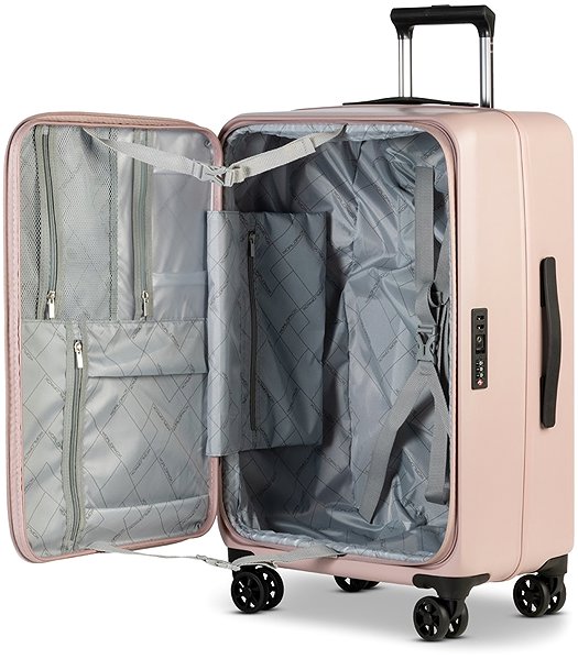 Travel suitcase WORLDPACK Seattle Dusty Pink 77 cm .