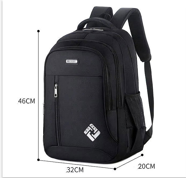 Backpack Platinium Backpack with USB port 30 l, black .