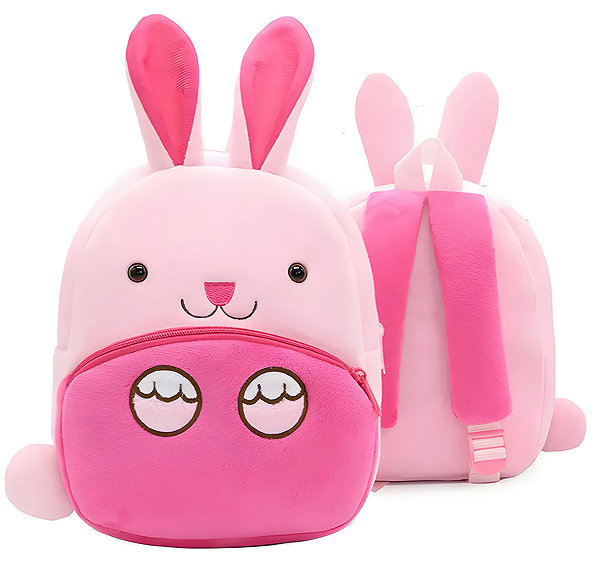 Excellent Suede Backpack Pink - Rabbit .