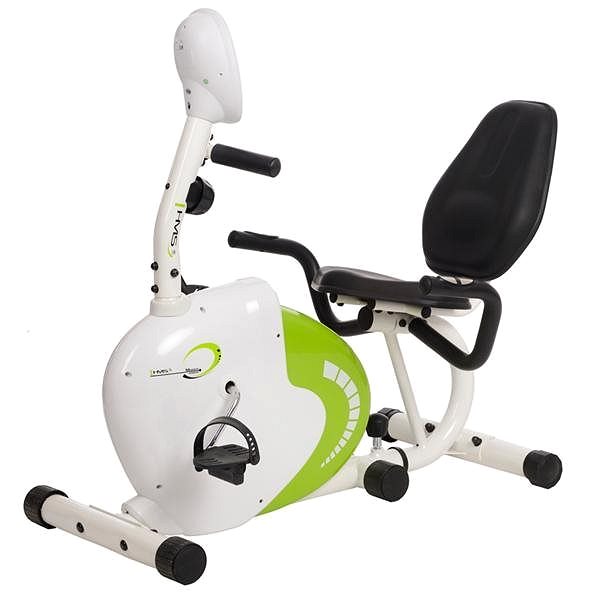 HMS exercise bike Recumbent magnetic exercise bike HMS white-green.
