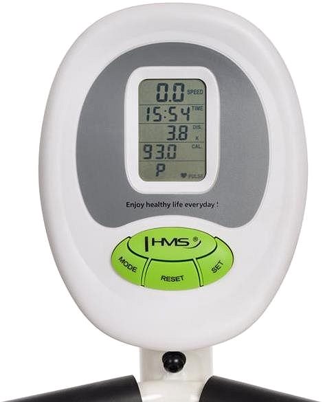 HMS exercise bike Recumbent magnetic exercise bike HMS white-green.