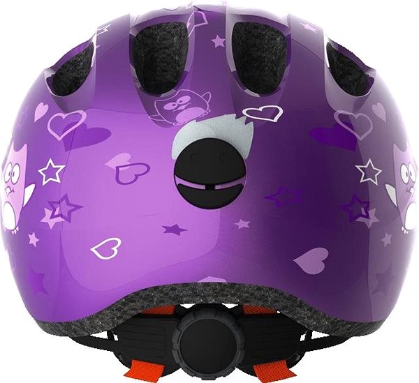 Kerékpáros sisak ABUS Smiley 2.0 purple star M Hátoldal