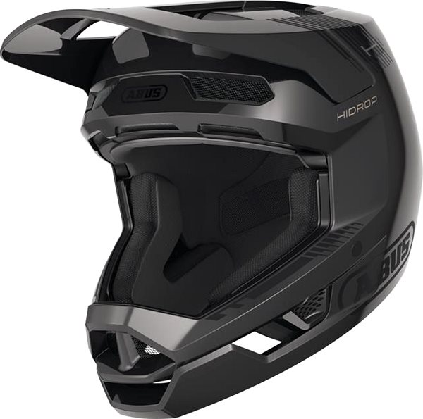 Kerékpáros sisak ABUS HiDrop shiny black S ...