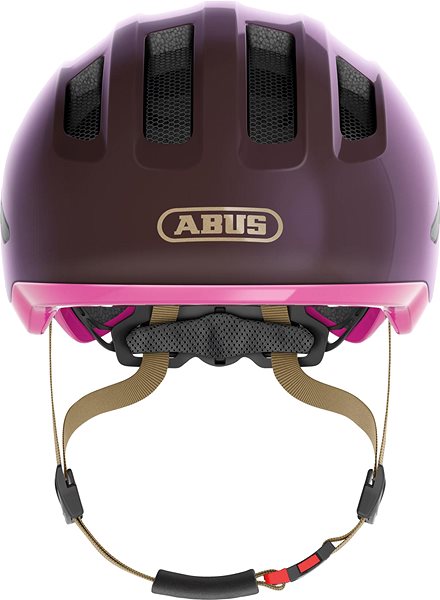 Kerékpáros sisak ABUS Smiley 3.0 ACE LED Royal Purple S ...