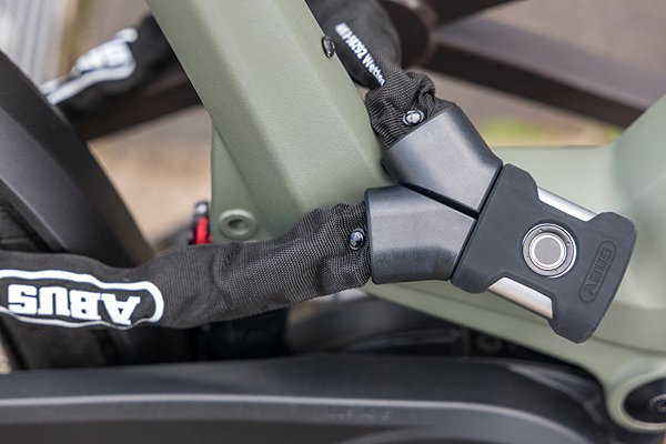 Kerékpár zár ABUS 7807F/85 BK Finger print ...