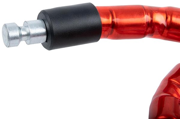 Motorcycle lock OXFORD BARRIER lock, (red, reinforced, length 1.4 m) .