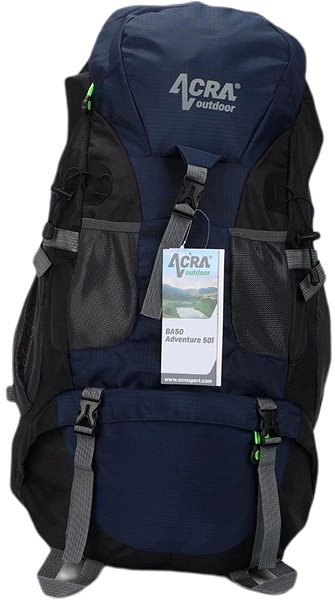 Turistický batoh Acra Adventure modrý 50 l ...