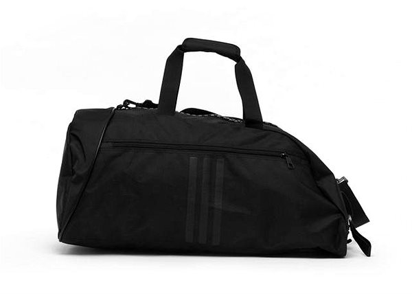 Taška Adidas 2 in 1 Bag Polyester Combat Sport čierna/biela Zadná strana