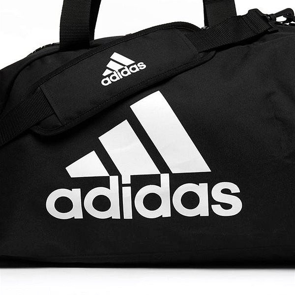 Taška Adidas 2 in 1 Bag Polyester Combat Sport čierna/biela Vlastnosti/technológia