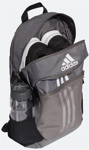 Športový batoh Adidas TIRO, Grey, white Vlastnosti/technológia
