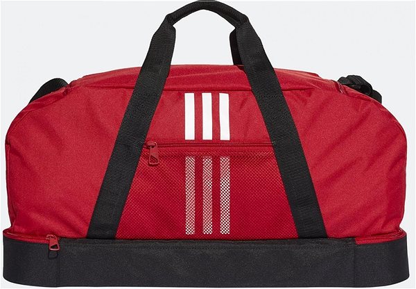 Sporttáska Adidas Tiro Duffel Bag Bottom Compartment M, Red, Black Képernyő