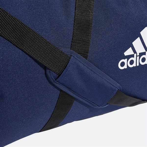 Sporttáska Adidas Tiro Duffel  Dark Blue, Black, White Jellemzők/technológia