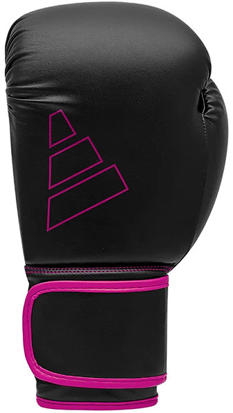 Boxing Gloves Adidas Boxing Gloves Hybrid 80 - Black / Pink - 12 oz .