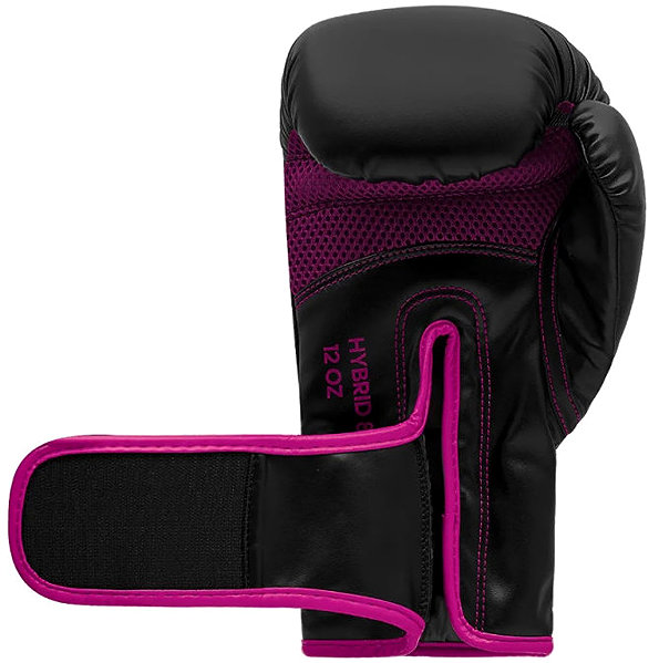 Boxing Gloves Adidas Boxing Gloves Hybrid 80 - Black / Pink - 12 oz .