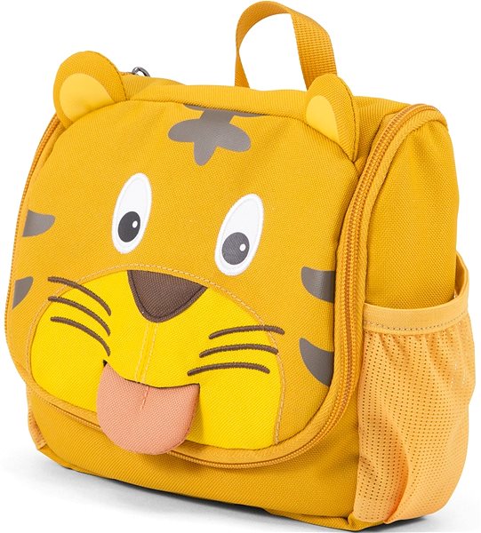Cosmetic bag Affenzahn Kids Toiletry Bag, Timmy Tiger, yellow .