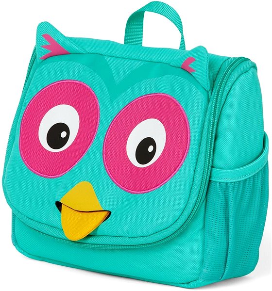 Cosmetic bag Affenzahn Kids Toiletry Bag, Olivia Owl, turquoise .