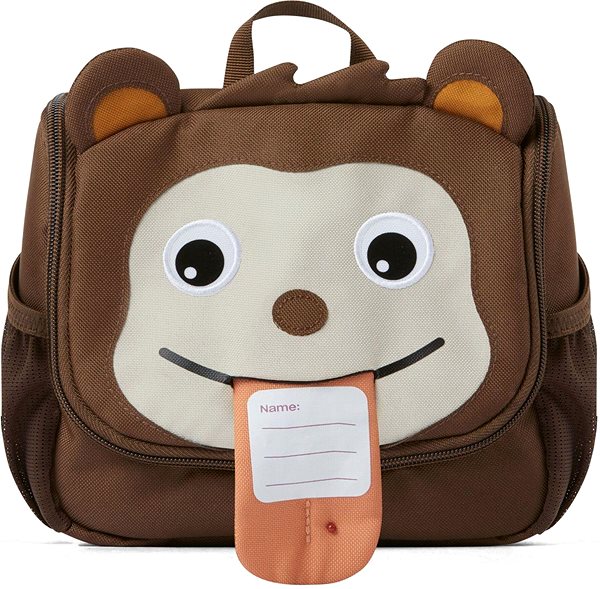 Cosmetic bag Affenzahn Kids Toiletry Bag, Monkey, brown .