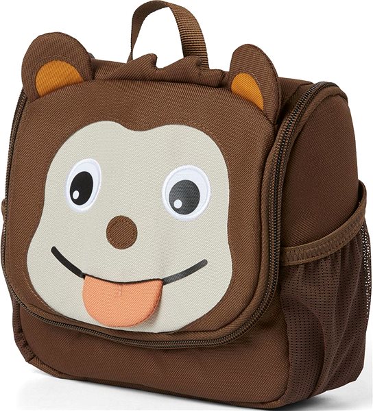 Cosmetic bag Affenzahn Kids Toiletry Bag, Monkey, brown .