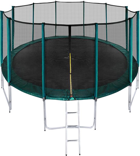Trampolína Aga SPORT PRO Trampolína 400 cm Dark Green + ochranná sieť  + rebrík + vrecko na obuv Screen