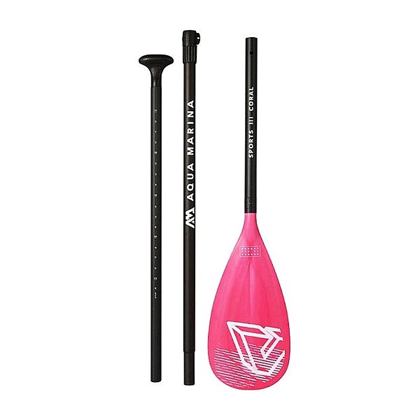 Aqua Marina three-piece Sport III Coral paddle.