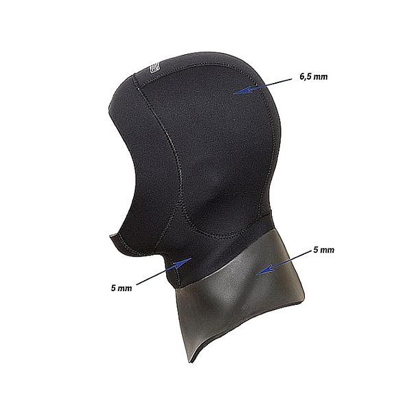 Neoprene hood Neoprene hood Agama Dive 6,5 mm, size. L .