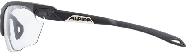 Cycling Glasses Alpina Twist Five HR VL+, Matte Black Lateral view
