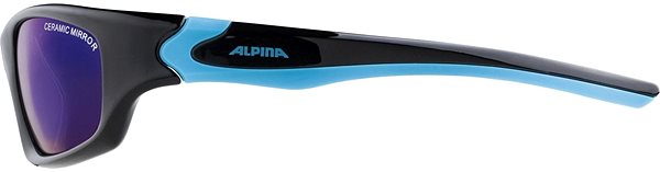 Cycling Glasses Alpina Flexxy Teen Black-Cyan Lateral view
