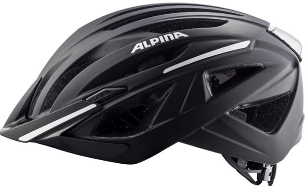 Prilba na bicykel ALPINA HAGA black matt 51 cm – 56 cm Bočný pohľad